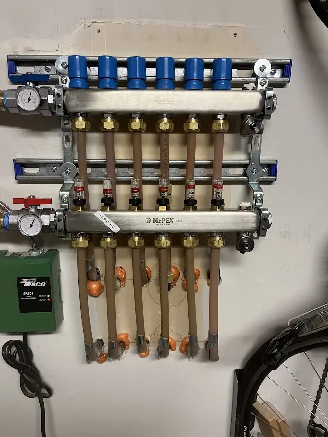 Plumber performing Leak Detection at a residential property in Orrville